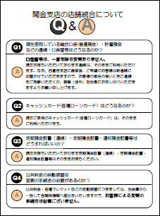 関金支店の店舗統合Q&A